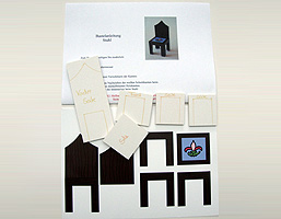 Bastelset Burgpuppenstube-Stuhl